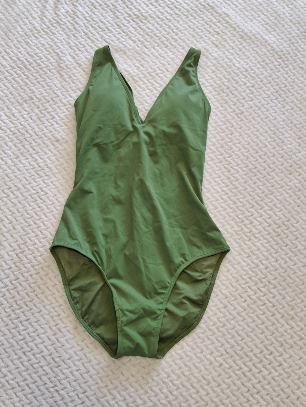 NWT TA3 Army Green Plungey Body Sculpting One-Piece Swimsuit XL